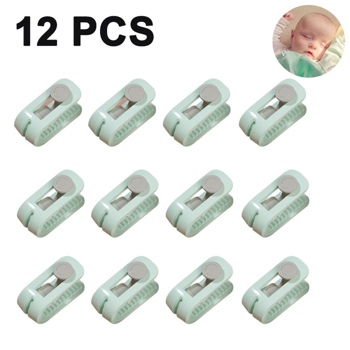 Matratzenauflage 12 PCS Bettdeckenbezug-Clips, Bettlaken Steppdecke Festhalten Clip Rwoythk
