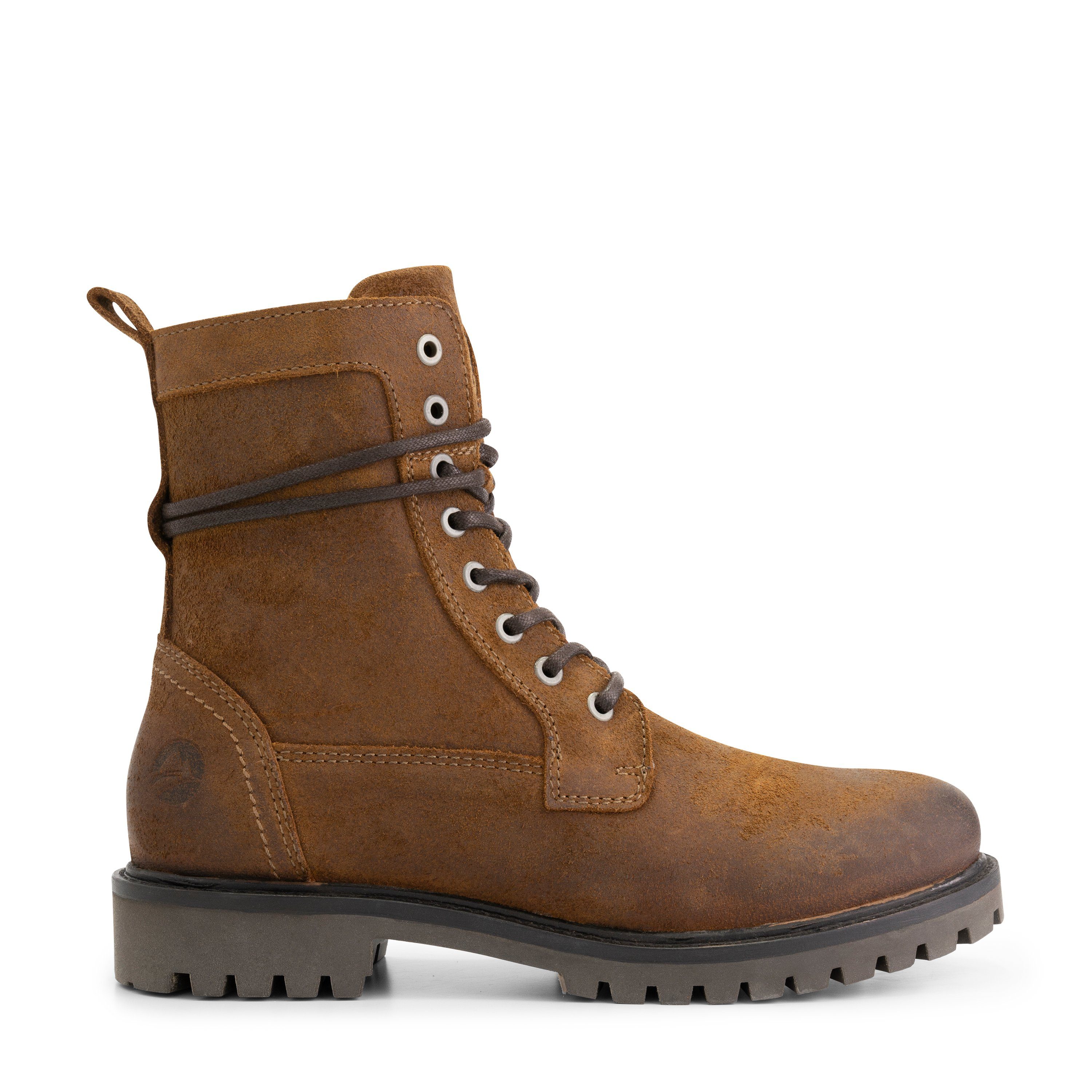 Travelin' Kvistrup Men Schnürschuh (Schnürsenkel und Reißverschluss) echtes wildleder