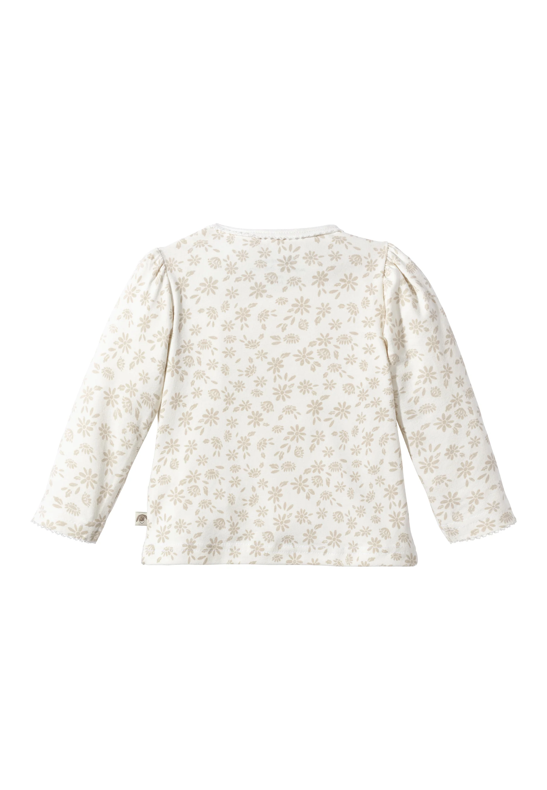 Shirt Hase Happy bedruckt mit Gänseblümchen in ecru