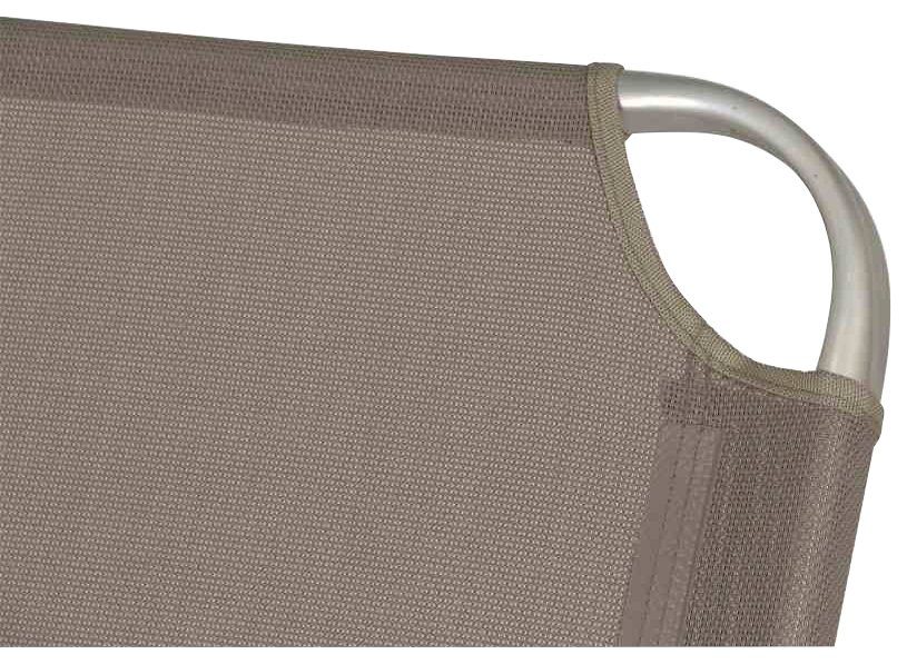 Siena Garden Gartenliege Alu-Dreibeinliege XXL, 4-fach verstellbar, 201x69,5x95 cm