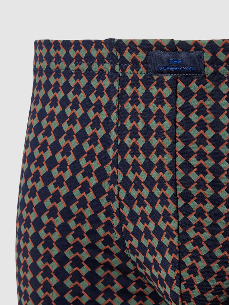 Trunks mit Label-Stitching Modell 'X-LASTIC' im 2er-Pack in blau