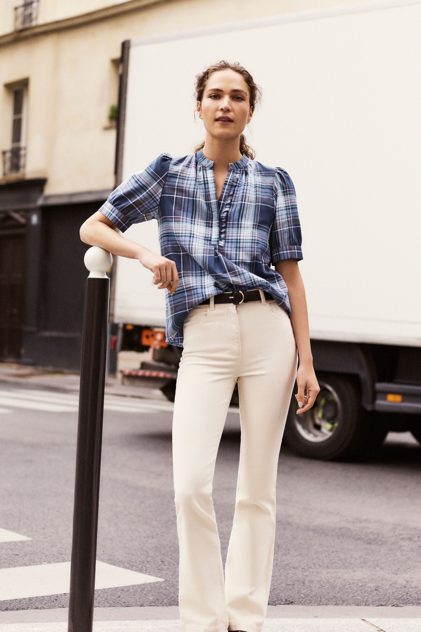 pantalon billie ivoire femme