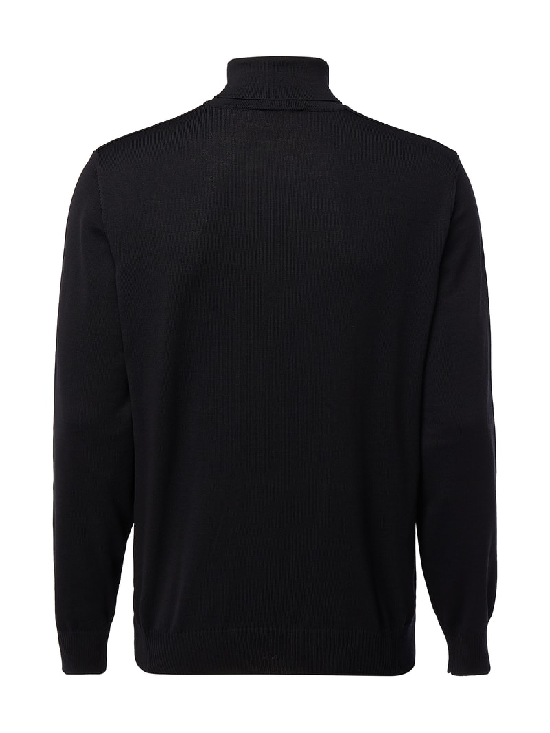 Strickpullover mit Rollkragen in schwarz