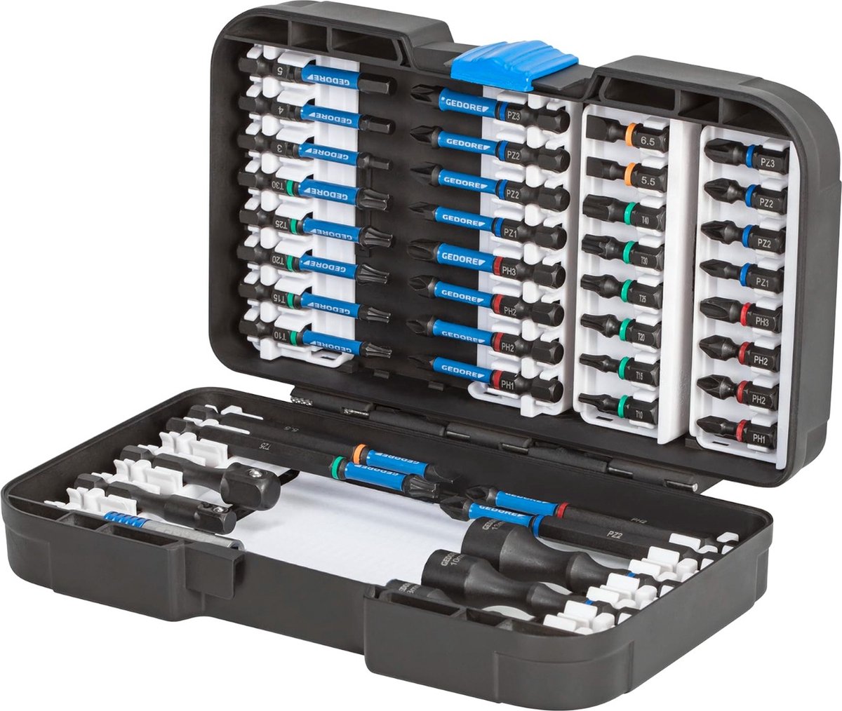 Gedore 3100316 666-042 Torsionsbohrer-Set, 42-teilig