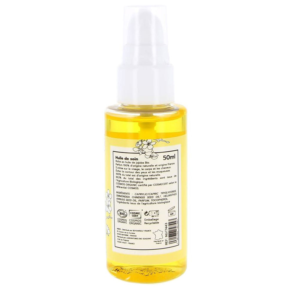 nijiko Huile de Soin Bio Multi-usages au Jojoba Huile nourrissante