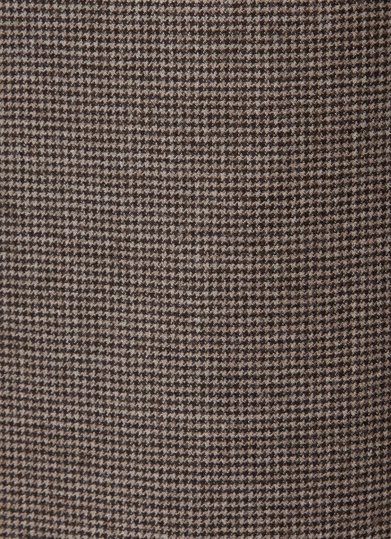 MaxMara Melodia hlače z visokim pasom in širokim krojem iz deviške volne z vzorcem pepite zobe