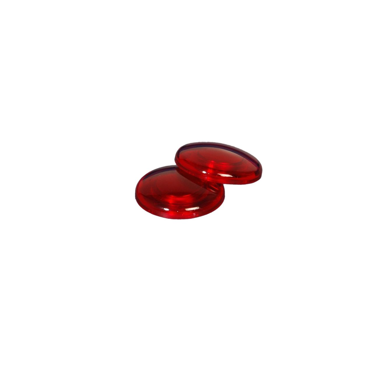 Bella Casa Dekomagnet Magnet Kühlschrankmagnet Pinnwandmagnet, Ø 30 mm, rot, 2 Stück