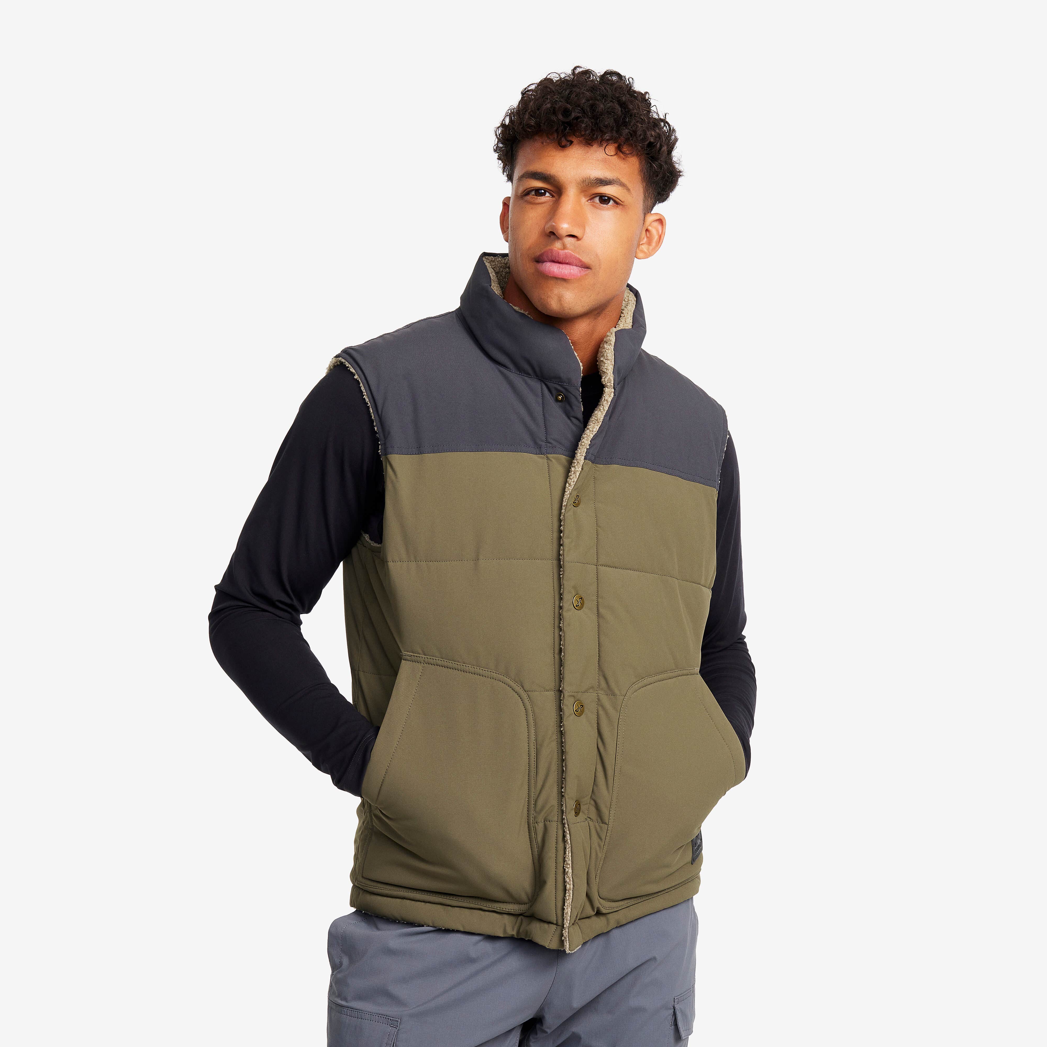 Rollick Reversible Vest Homme Grape Leaf