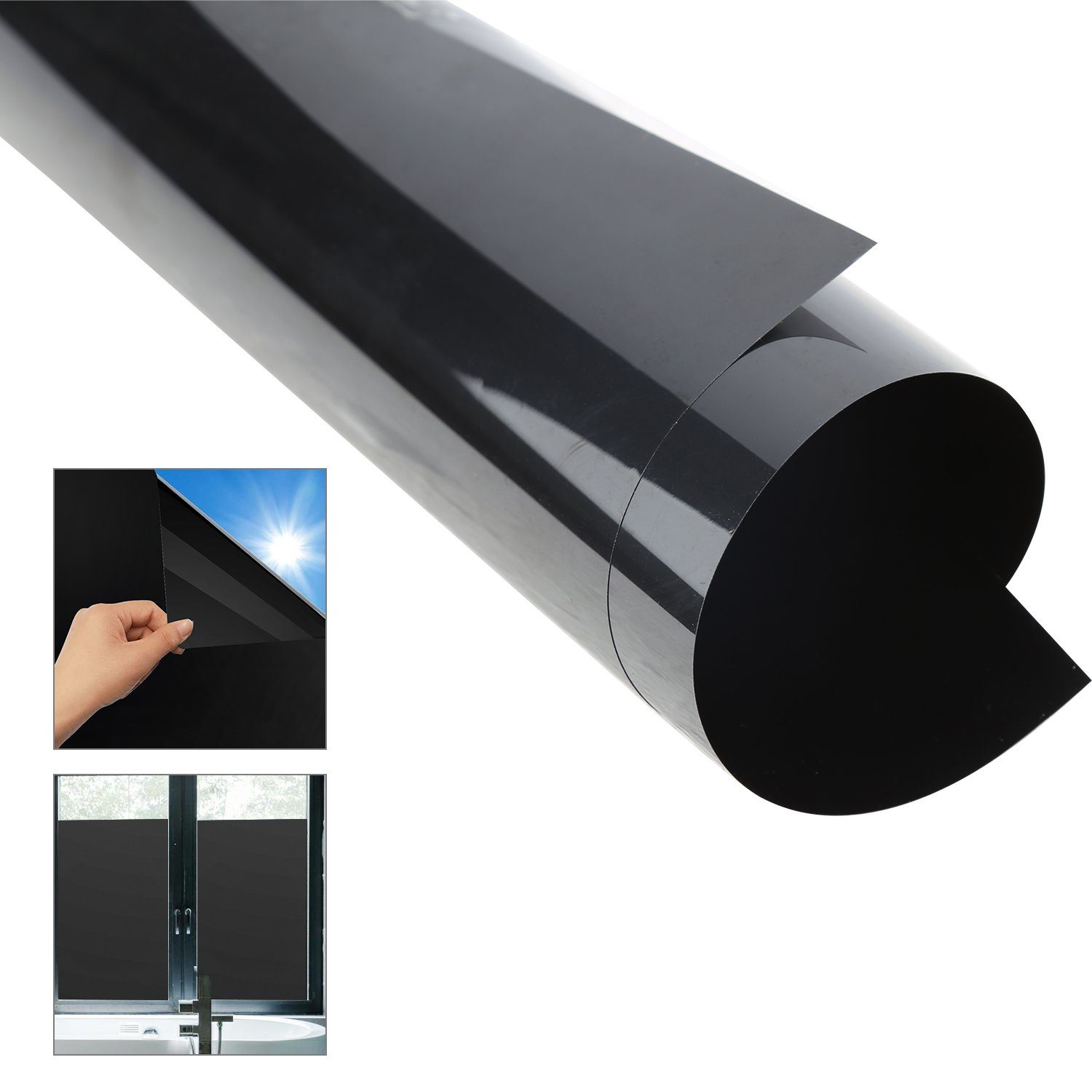 Fensterfolie Sichtschutzfolie Fensterfolie Spiegelfolie Selbstklebender Sonnenschut, Lospitch