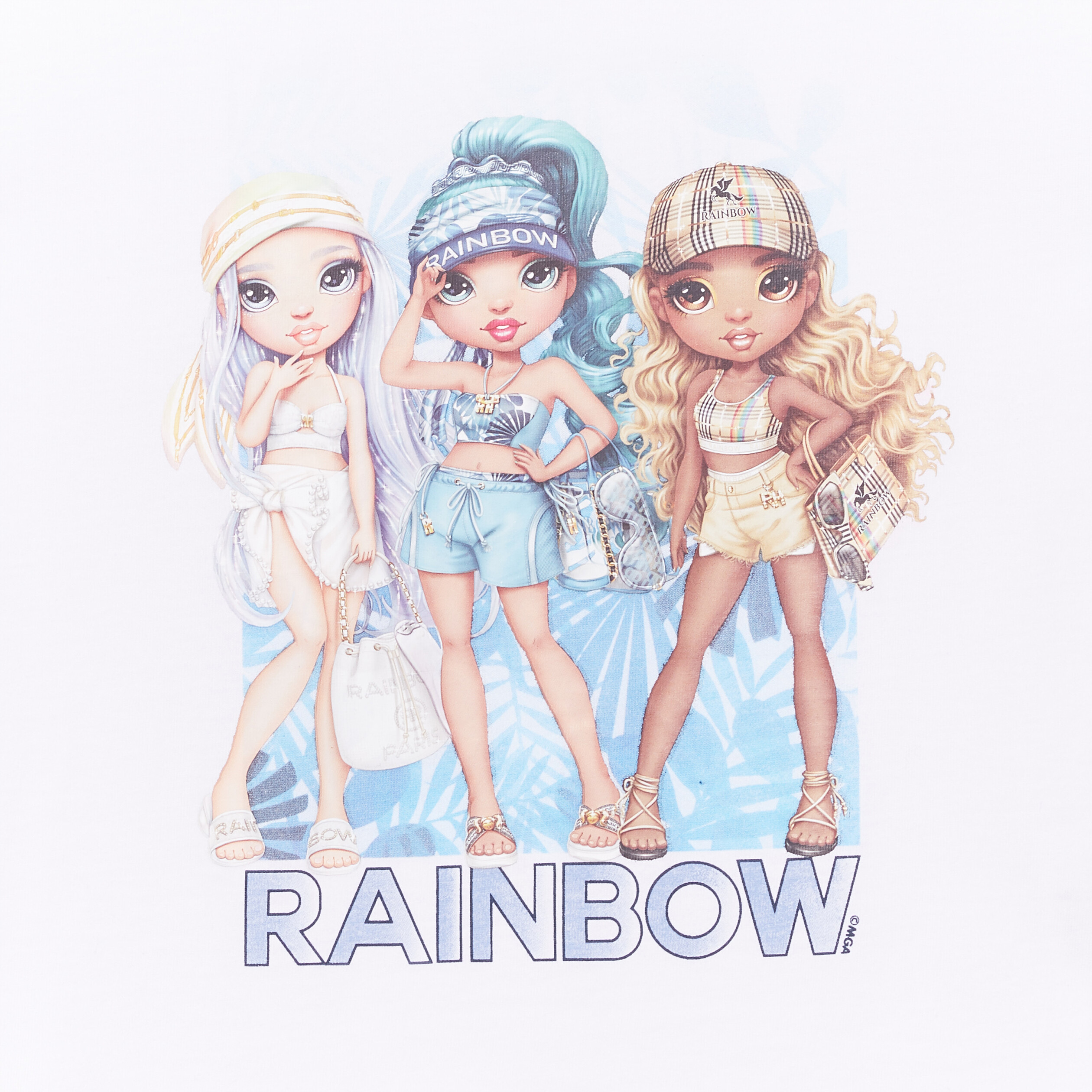 T-shirt manches courtes Rainbow High blanc fille | La Halle