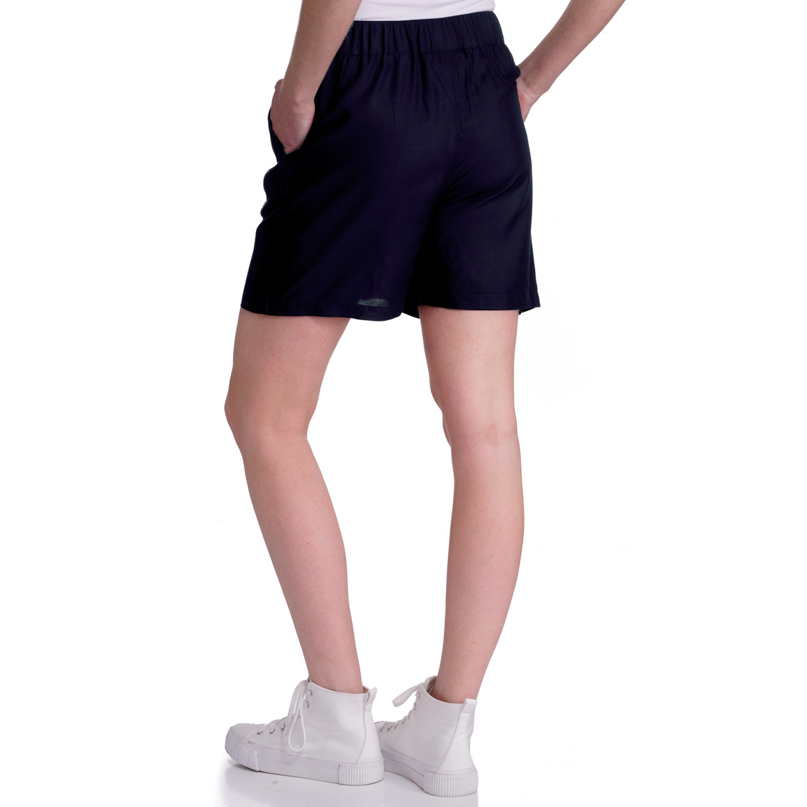 Damen Shorts mit imitierter Knopfleiste