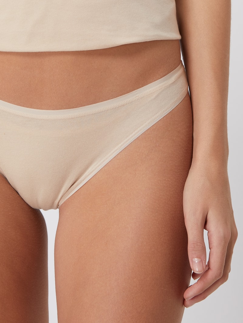 Slip mit Stretch-Anteil im 3er-Pack in sand