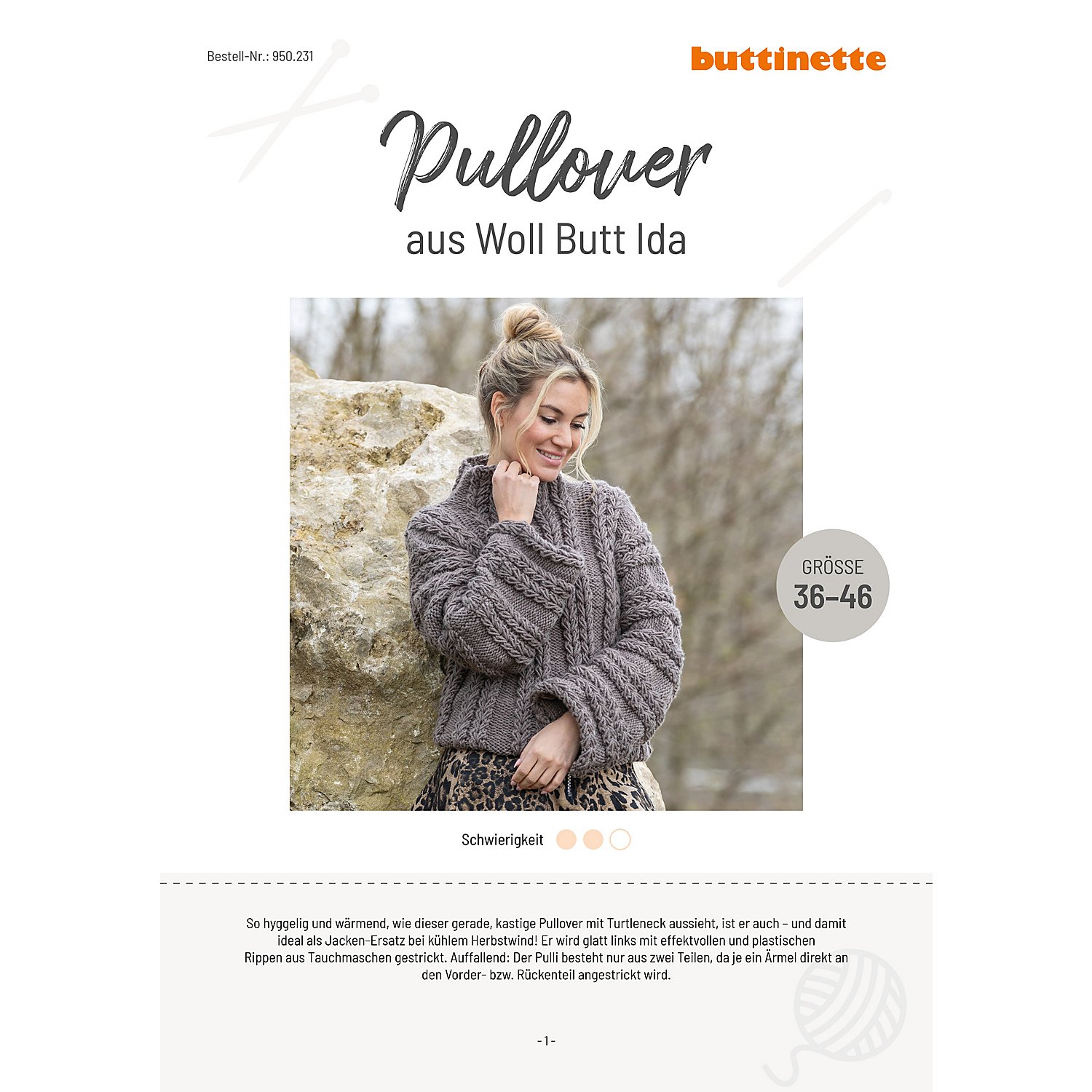 Strickanleitung – Pullover aus Woll Butt Ida