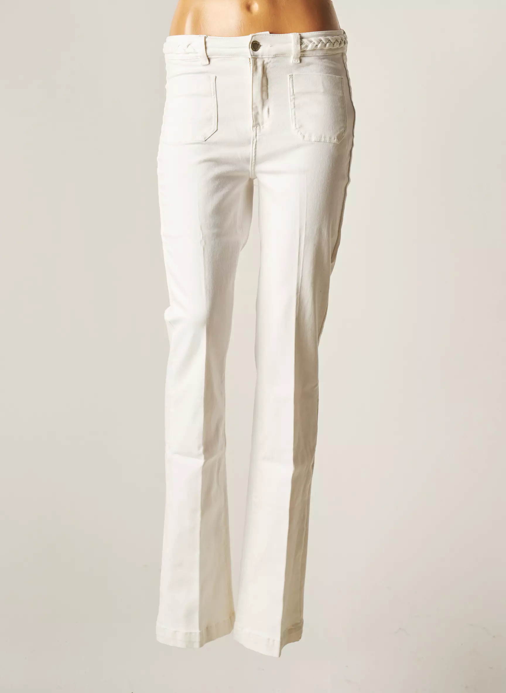 Morgan Pantalons Flare Femme couleur blanc