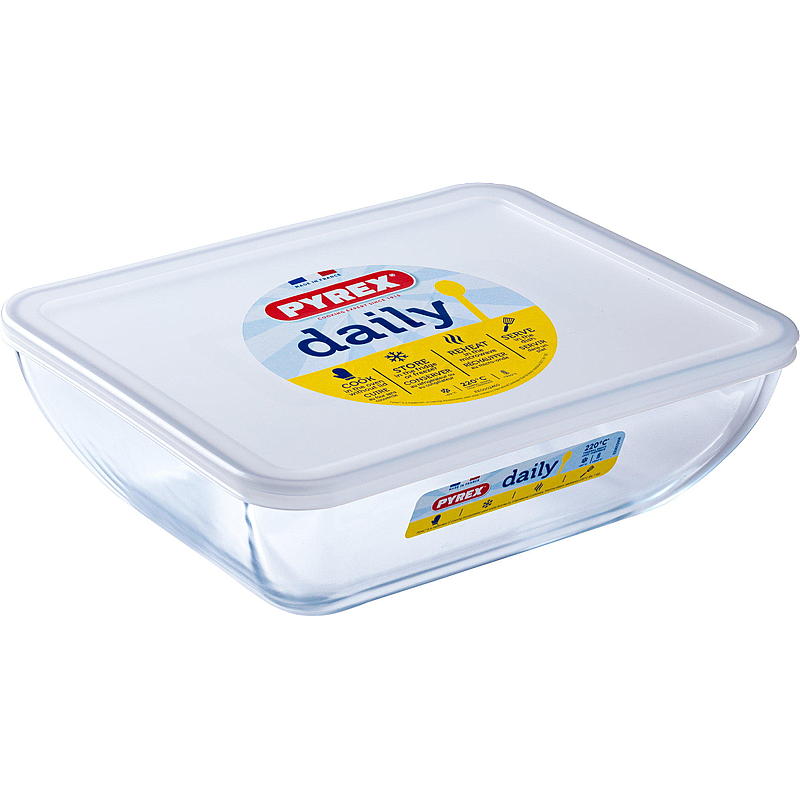 Pyrex Ildfast form 1,3 l m/lokk Pyrex