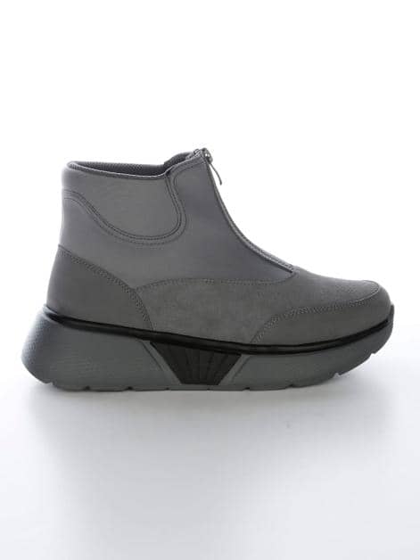 Stiefelette mit sportivem Front Zipper