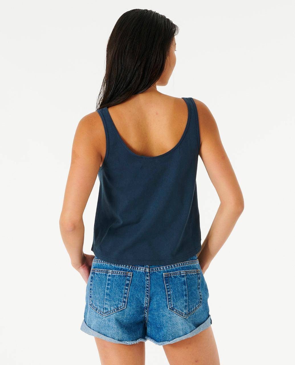 Rip Curl Tanktop Icons Of Surf Pump Font Muskelshirt