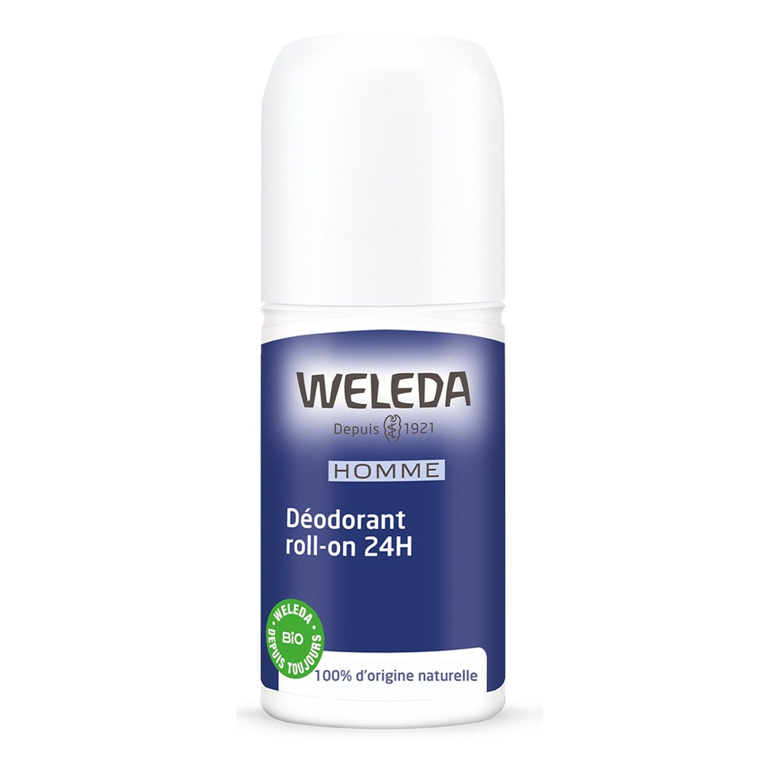 Weleda Homme Déodorant Roll-On Homme - Efficacité 24 h - Flacon à Bille 50 ml