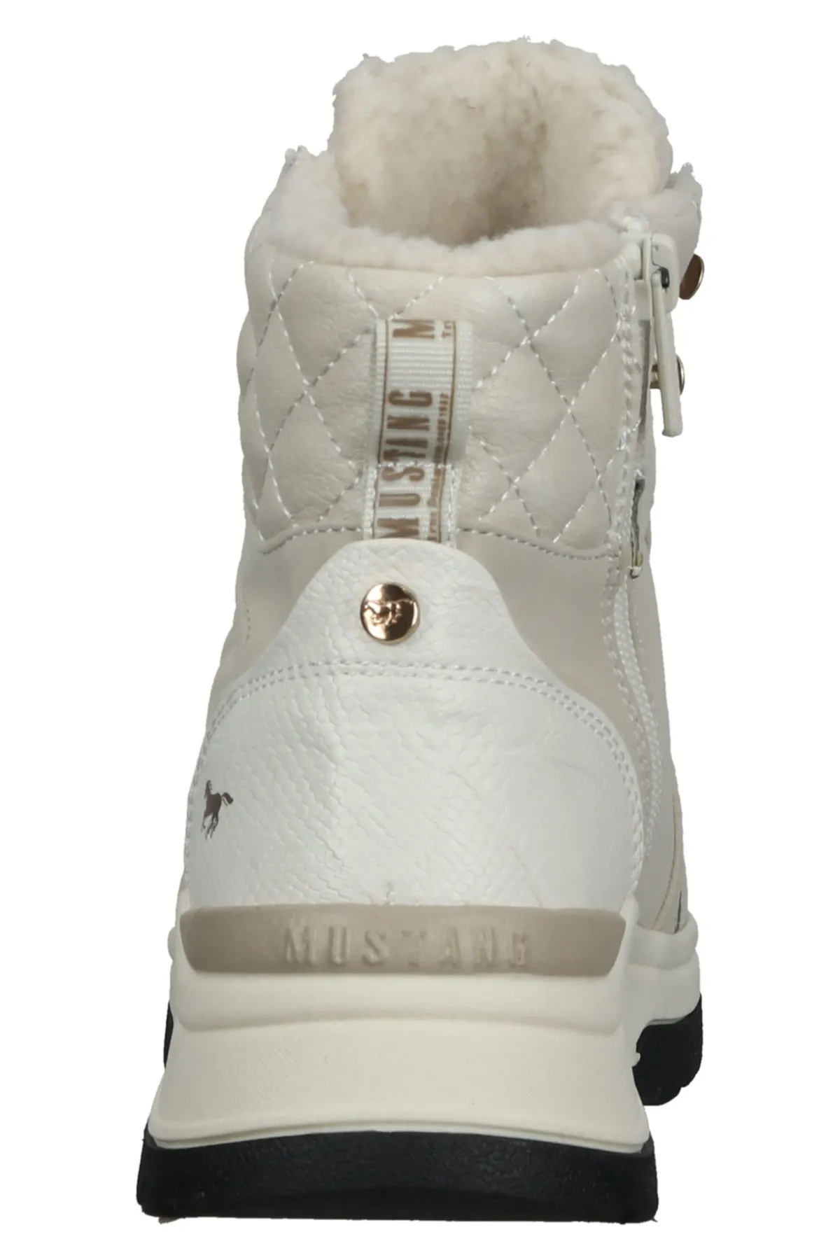 Mustang  Stiefelette - Beige - Flacher Absatz