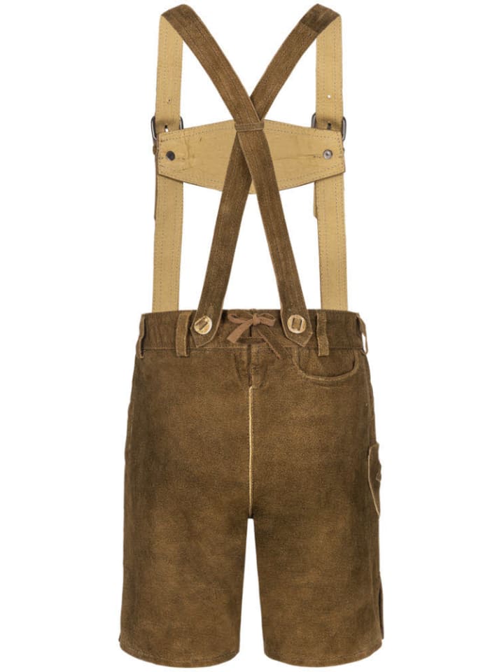 Nübler Kinderlederhose kurz Axel in Braun günstig kaufen