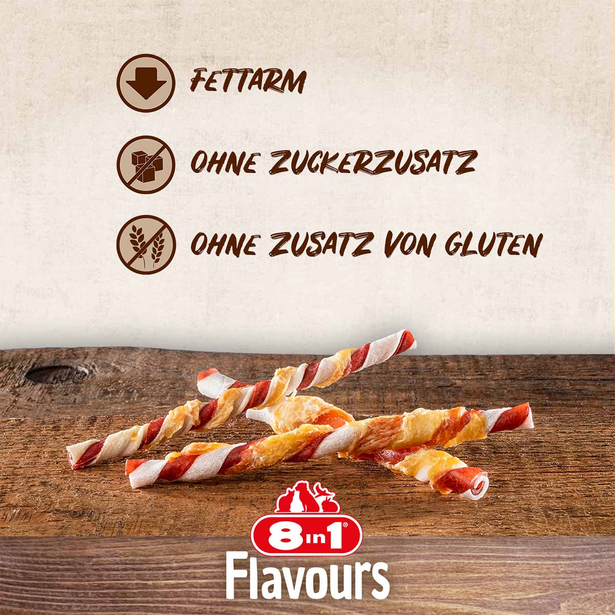 8in1 Triple Flavour Twisted Sticks günstig kaufen bei ZooRoyal