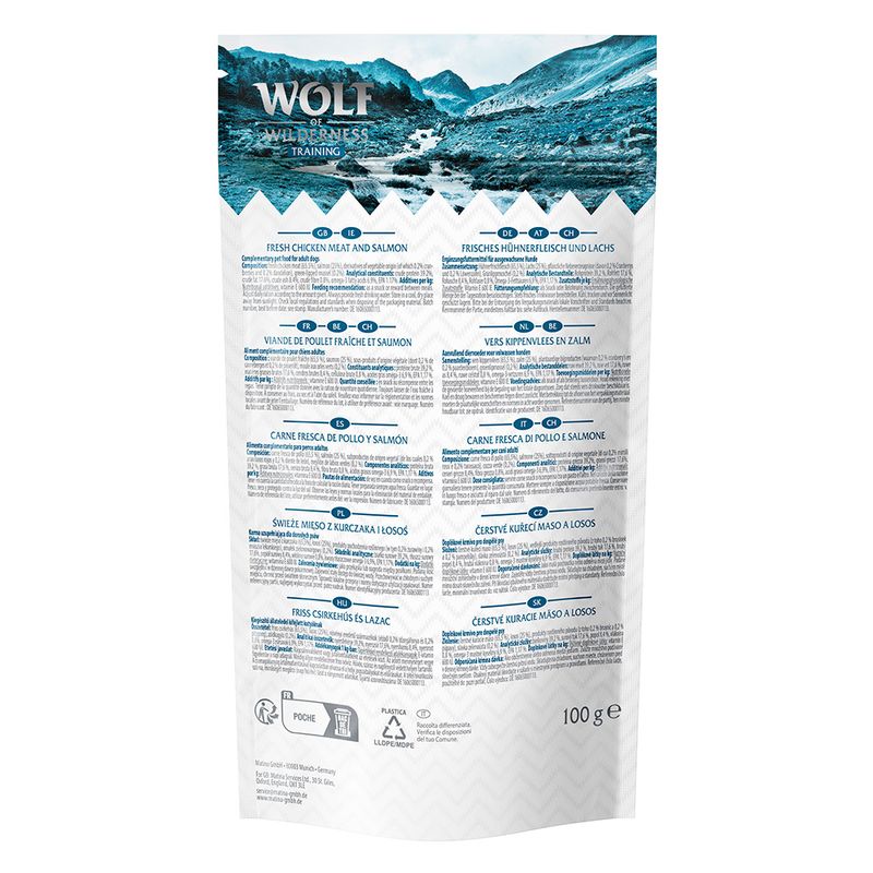Wolf of Wilderness Training “Explore the Blue River' Huhn & Lachs