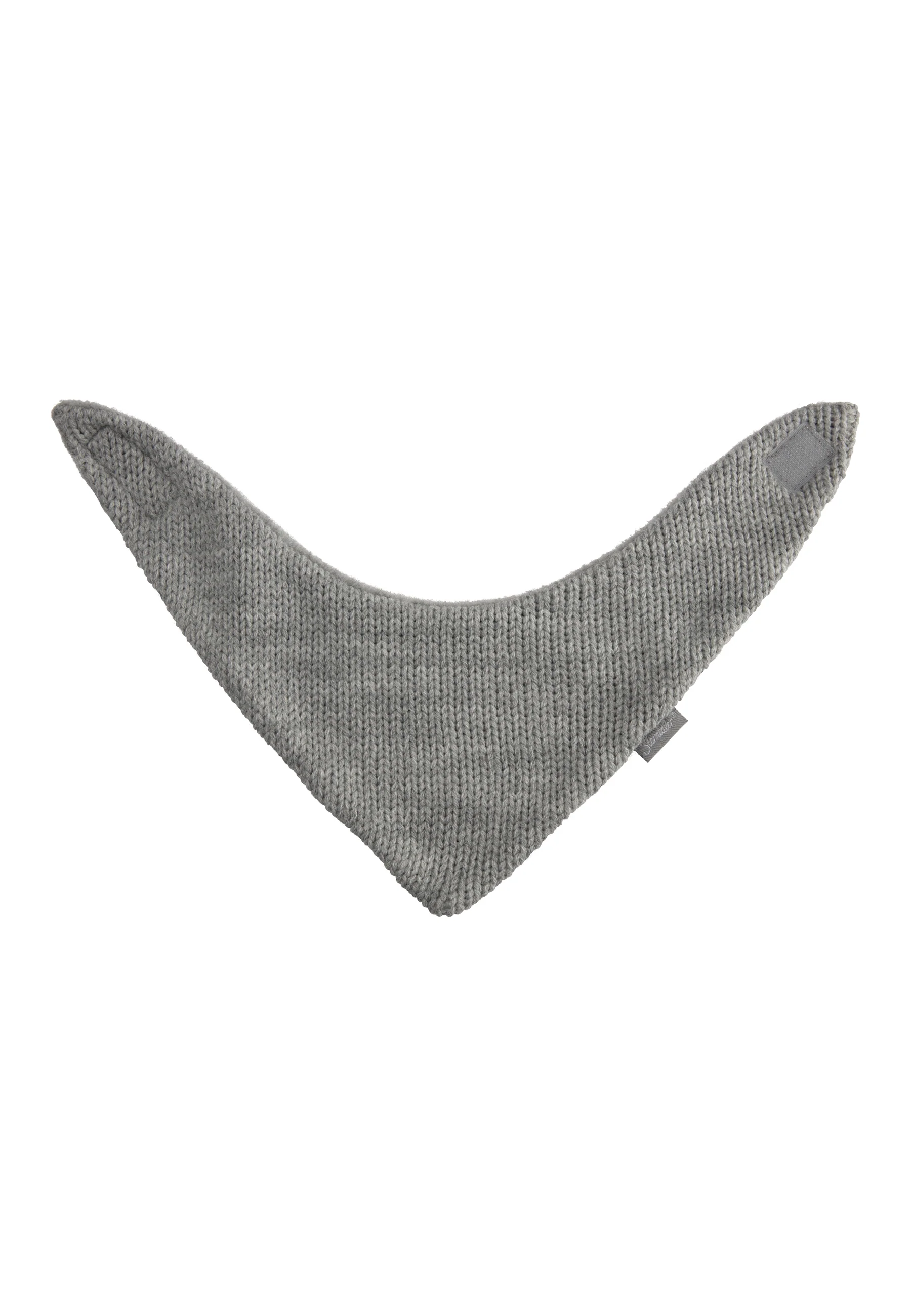 Dreieckstuch aus Strick mit Klettverschluss