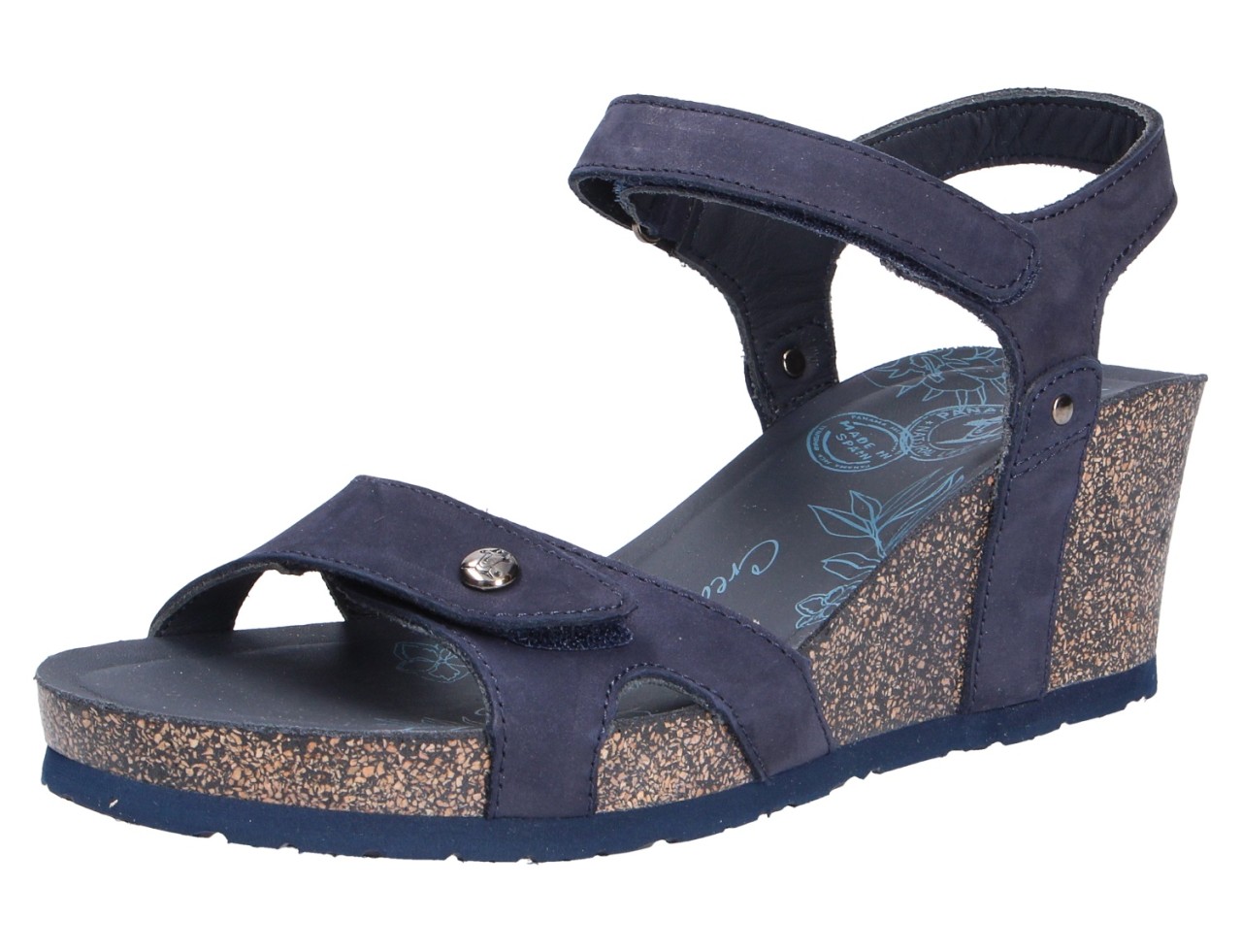PANAMA JACK Keilsandalen blau Julia Basics B10 Nobuck