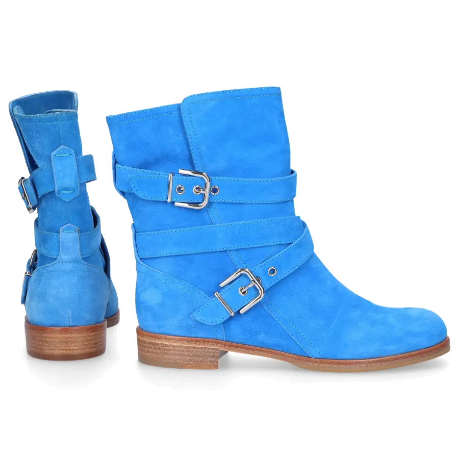Gianvito Rossi - Stiefel GN7003 Veloursleder - blau