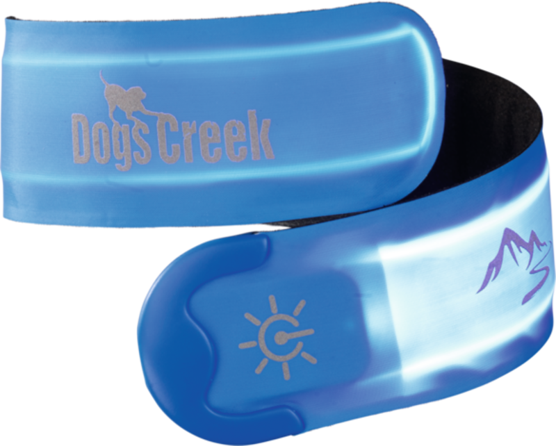 Dogs Creek Sicherheit im Dunkeln Dogs Creek Leuchtschnappband Atlas blau
