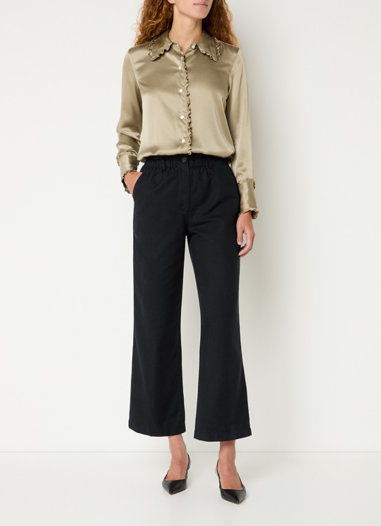 Rails  Lira high waist flared cropped broek in lyocellblend