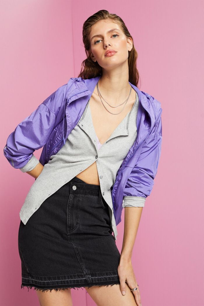 Jeans-Minirock mit asymmetrischem Bund