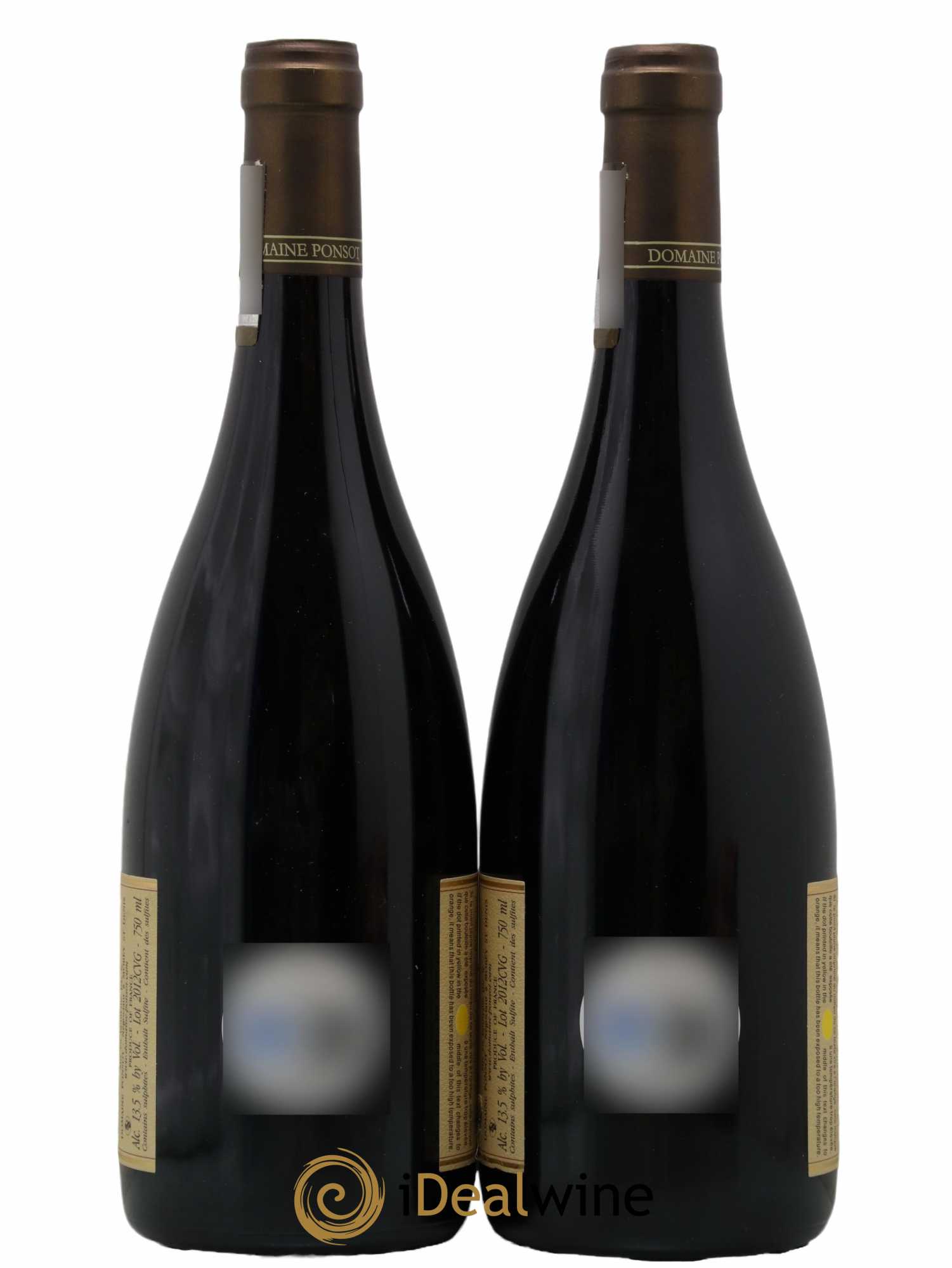 Clos de Vougeot Grand Cru Vieilles Vignes Ponsot (Domaine)  2012 - Lot de 2 Bouteilles