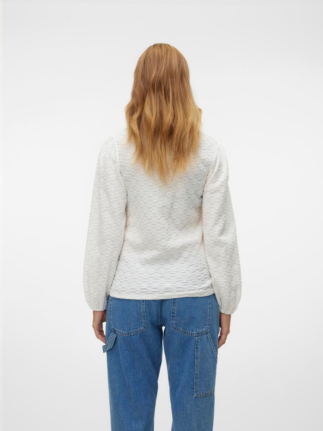 Normal geschnitten Rundhals Top