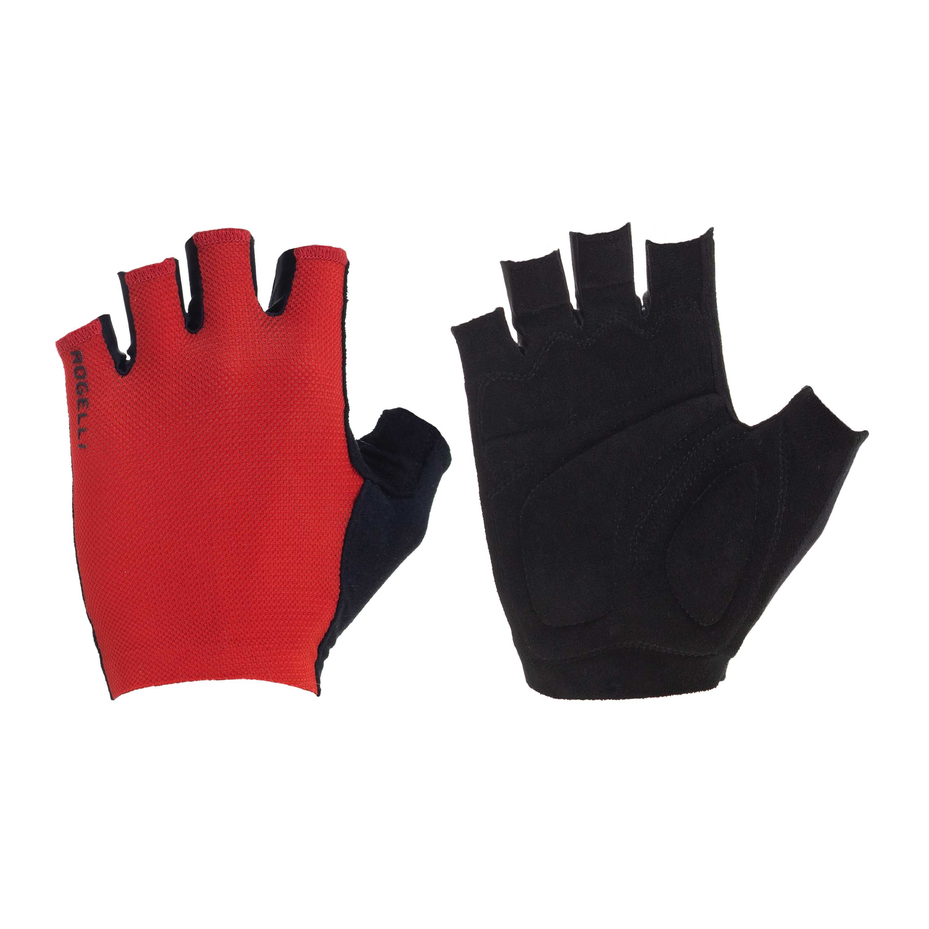 Rogelli Pure Rot Herren Fahrradhandschuhe