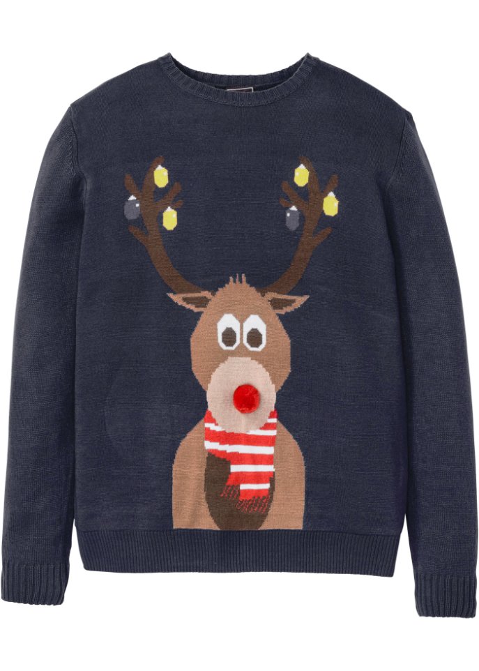 Herren-Pullover mit Weihnachtsmotiv