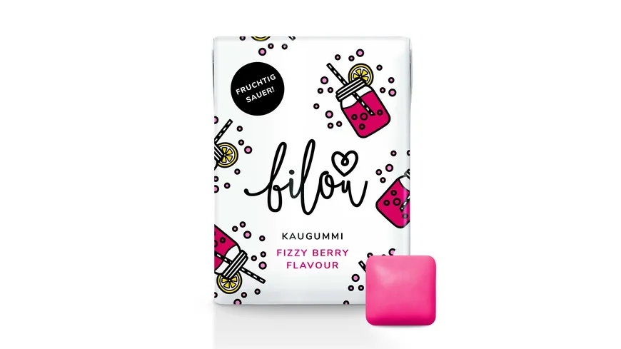 bilou Kaugummi Fizzy Berry Flavour 24 g