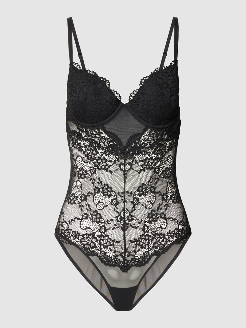 Body aus Spitze Modell 'BELLE' in schwarz
