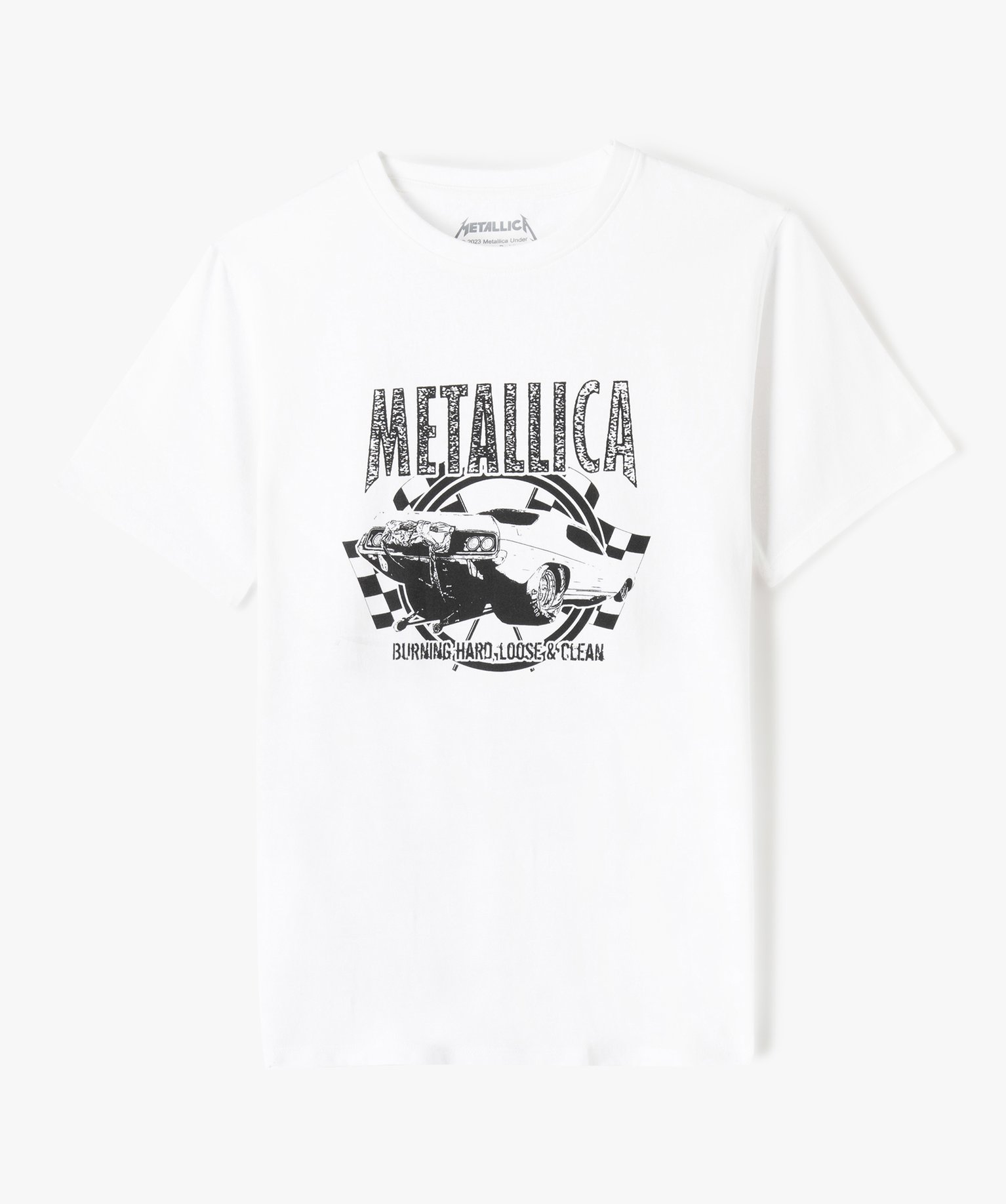 Tee-shirt Garçon avec motif voiture - Metallica blanc | GEMO