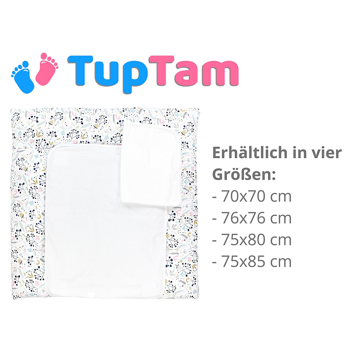Wickelauflage inkl. 2 Frotteebezüge für Kinder