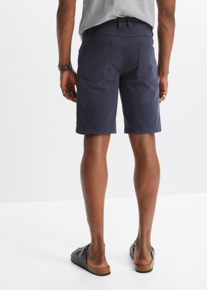 Coloured Stretch-Bermuda, Regular Fit