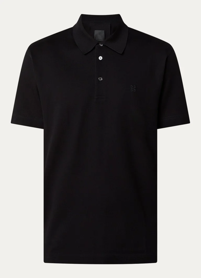 Givenchy Regular fit polo in piqué cotton with logo embroidery