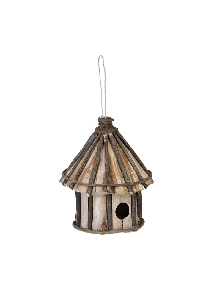 relaxdays Vogelhaus Nistkasten in Natur günstig kaufen onesize