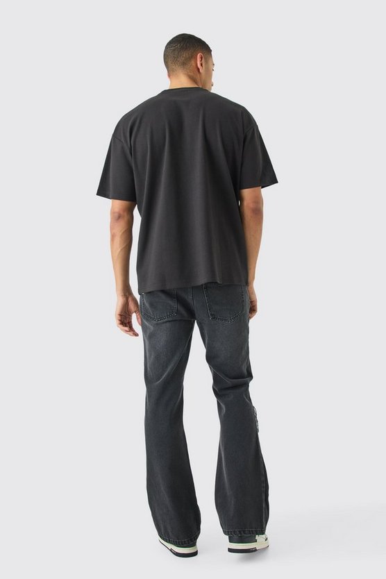 Oversize T-Shirt mit Paradise Shark Print
