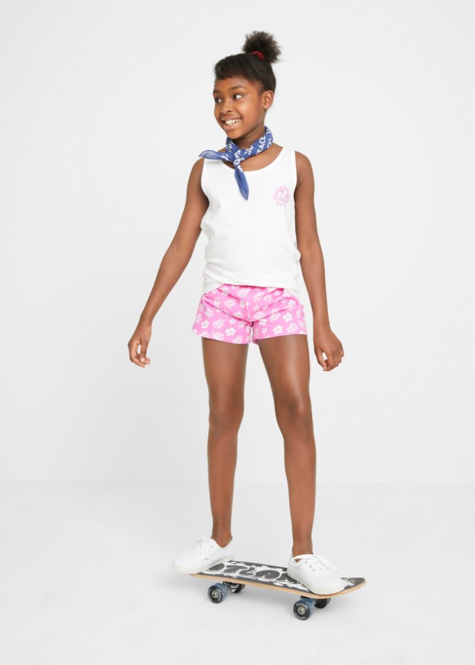 Bequeme Shorts im Set mit Print