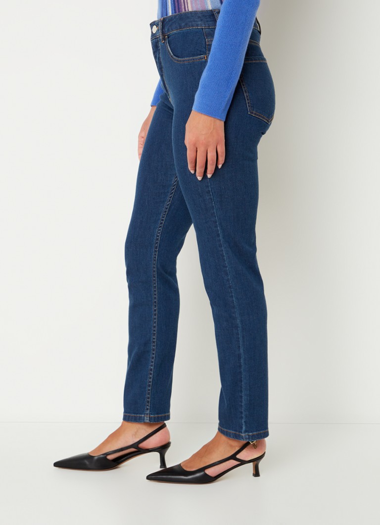 Džínsy slim fit s vysokým pásom Gerard Darel Cheryl s tmavým praním
