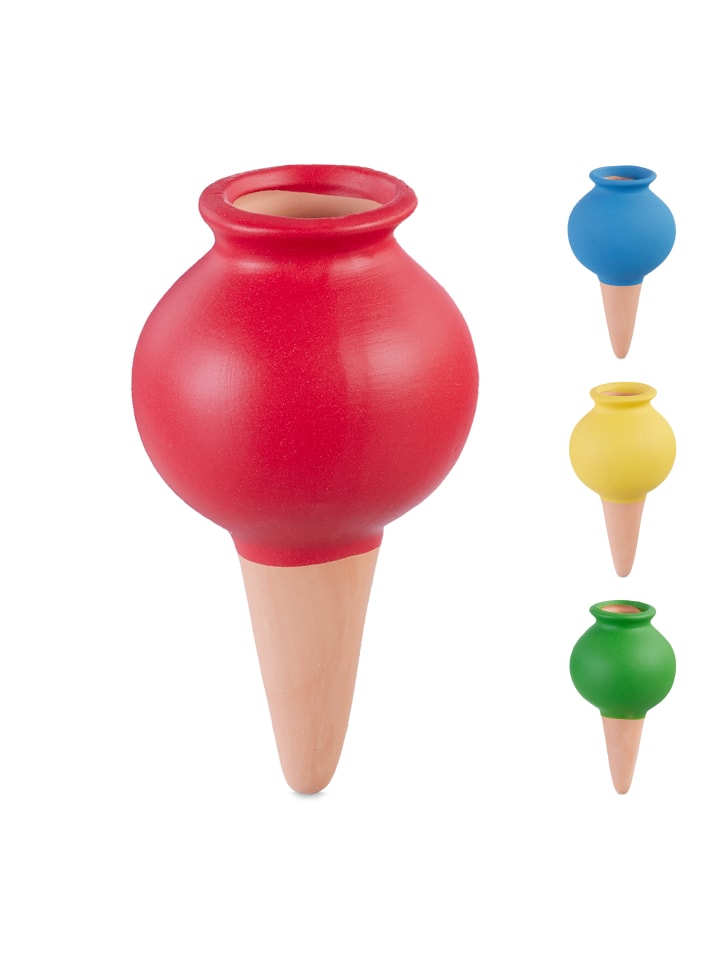 relaxdays 4 x Tonkegel in Bunt - (H)11,5 x Ø6,5 cm günstig kaufen onesize