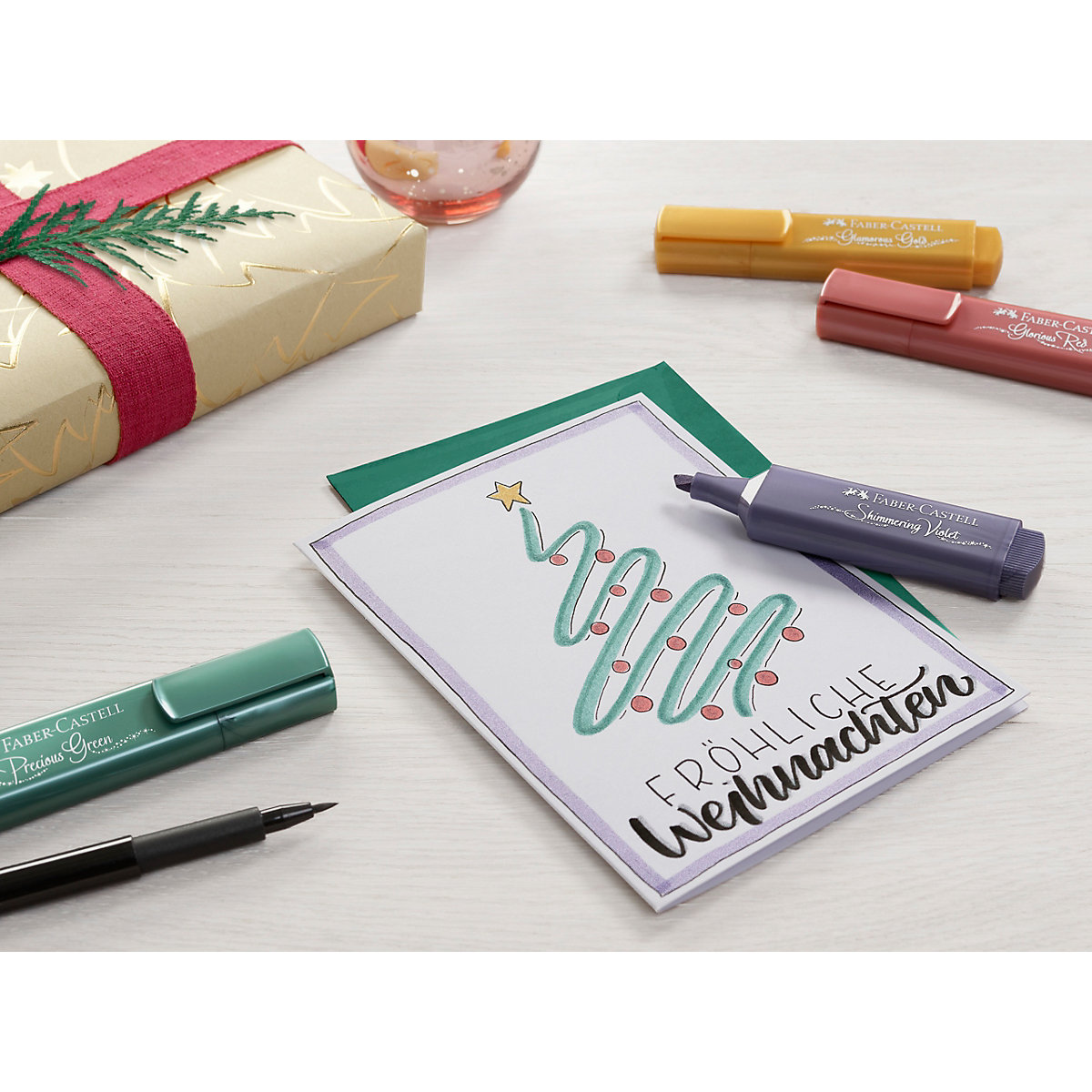 Textmarker Metallic, 8 Farben