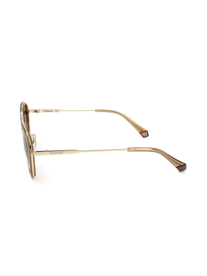 Polaroid Damen-Sonnenbrille in Gold/ Hellbraun günstig kaufen 56