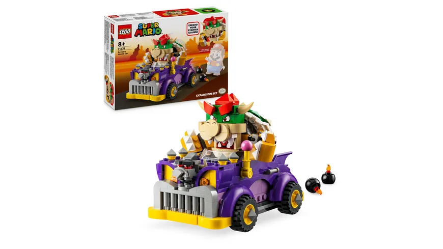 LEGO Super Mario 71431 Bowsers Monsterkarre – Erweiterungsset Spielzeug